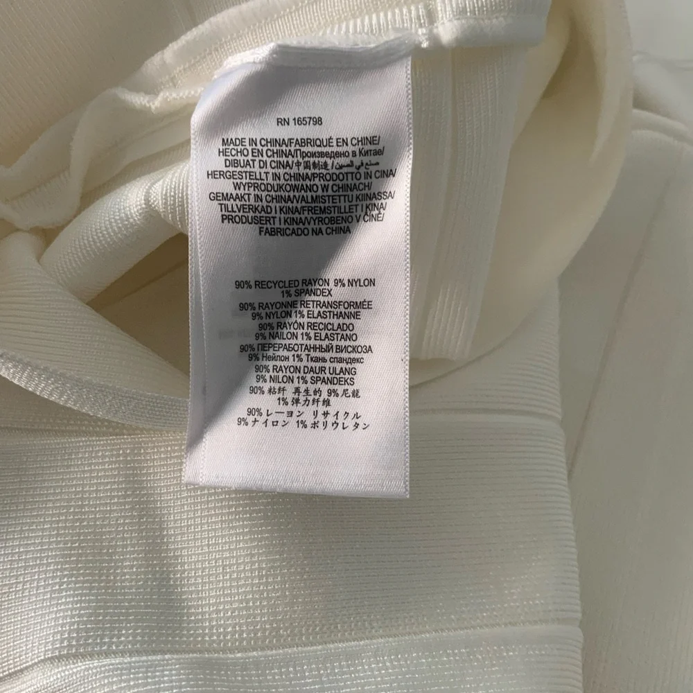 NWT Herve Leger One-Shoulder Bandage Dress Size S $840 - Picture 6 of 6